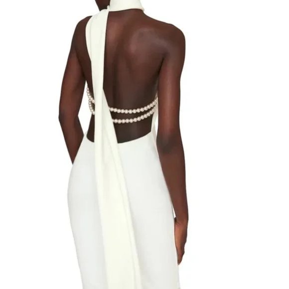 KHANUMS - KARA DRESS - MAXI - IVORY - Picture 3 of 6